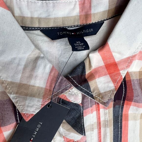 Tommy Hilfiger Dress Plaid Cotton Linen Sleeveless Women’s XS - Picture 11 of 14